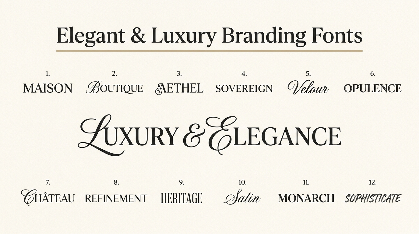 12 Elegant & Luxury Branding Fonts (+ How to Pair Them)