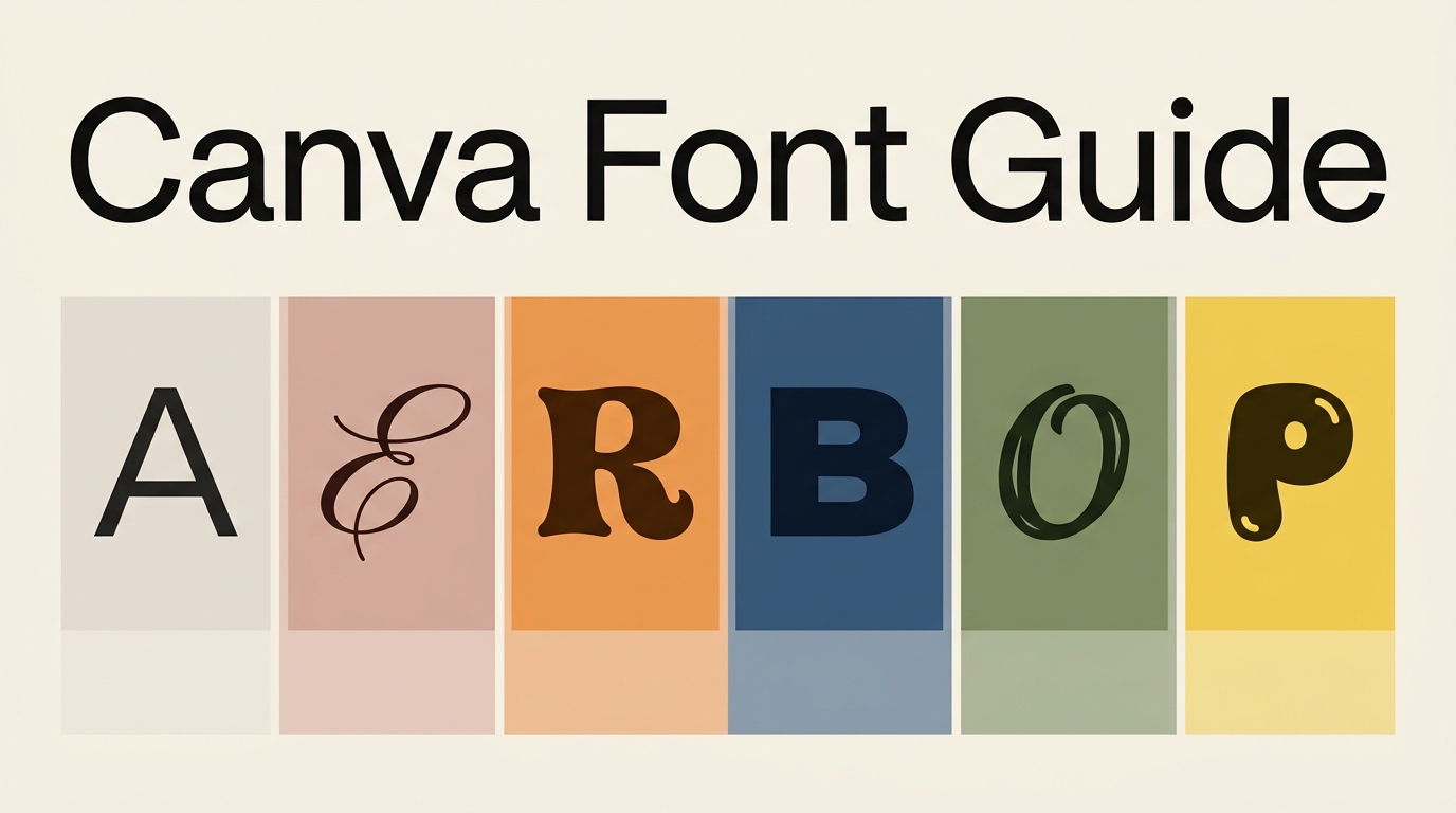 Canva Font Guide: Pairings, Aesthetic Moods & Layout Ideas