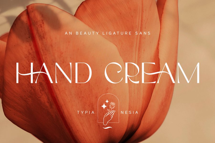 Hand Cream font preview
