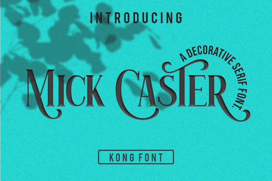 Mick Caster font preview