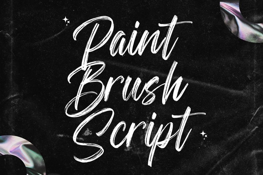 Paint Brush Script font preview