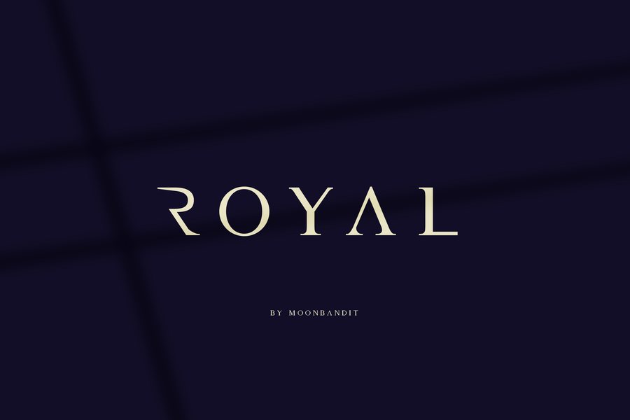 Royal font preview