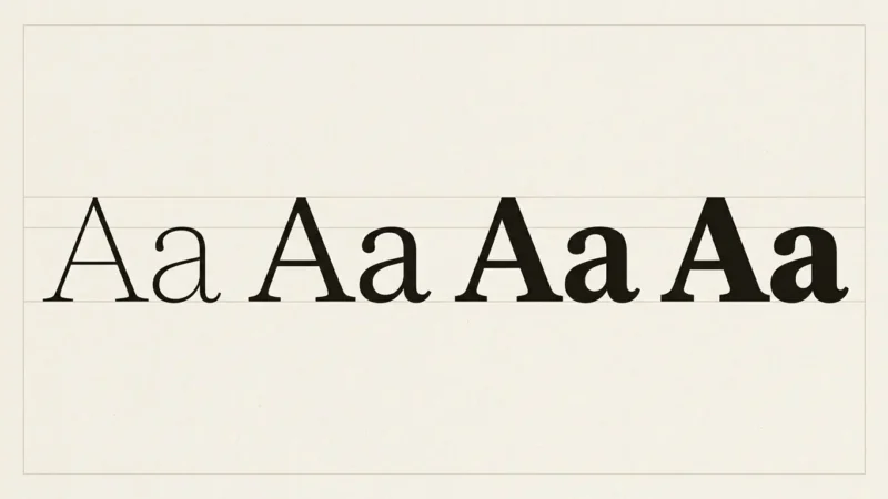 Font Weight Explained: Choosing Regular, Medium, Semibold and Bold