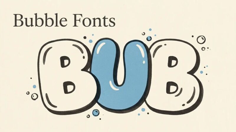 7 Best Bubble Fonts for Posters, Shirts and Party Signs in 2026