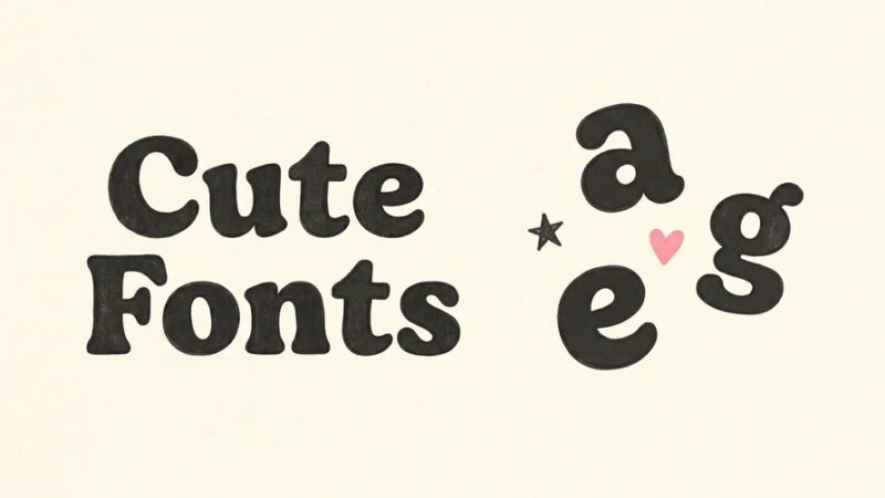 7 Best Cute Fonts for Stickers, Planners and Kids Projects in 2026