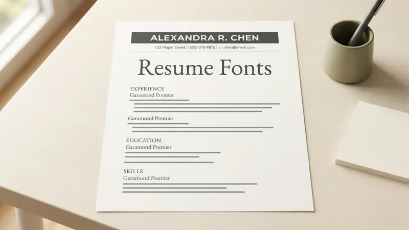 Resume and CV Fonts: Readable, Professional Choices That Pass the Skim Test